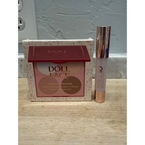 Doll‎ Face Contour Wizard Palette & Doll 10 Lip Crayon Bundle Mauve Sculpt Glow